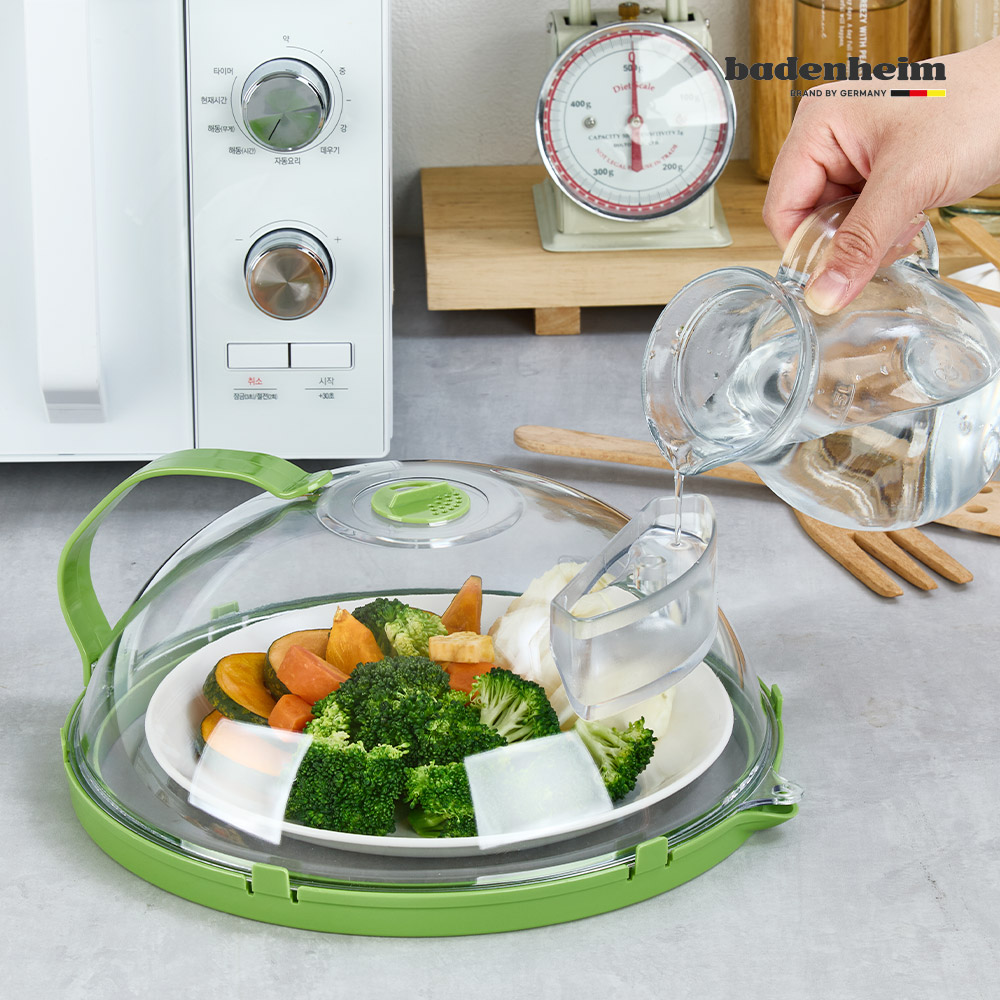 [바덴하임] 촉촉한 마법뚜껑 전자레인지용 돔 커버