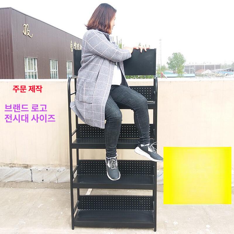 간식팬트리 매대 약국 계산대 철제선반 진열대 과자 화이트 두꺼운 80x30x170 4단 - 상세 이미지 2