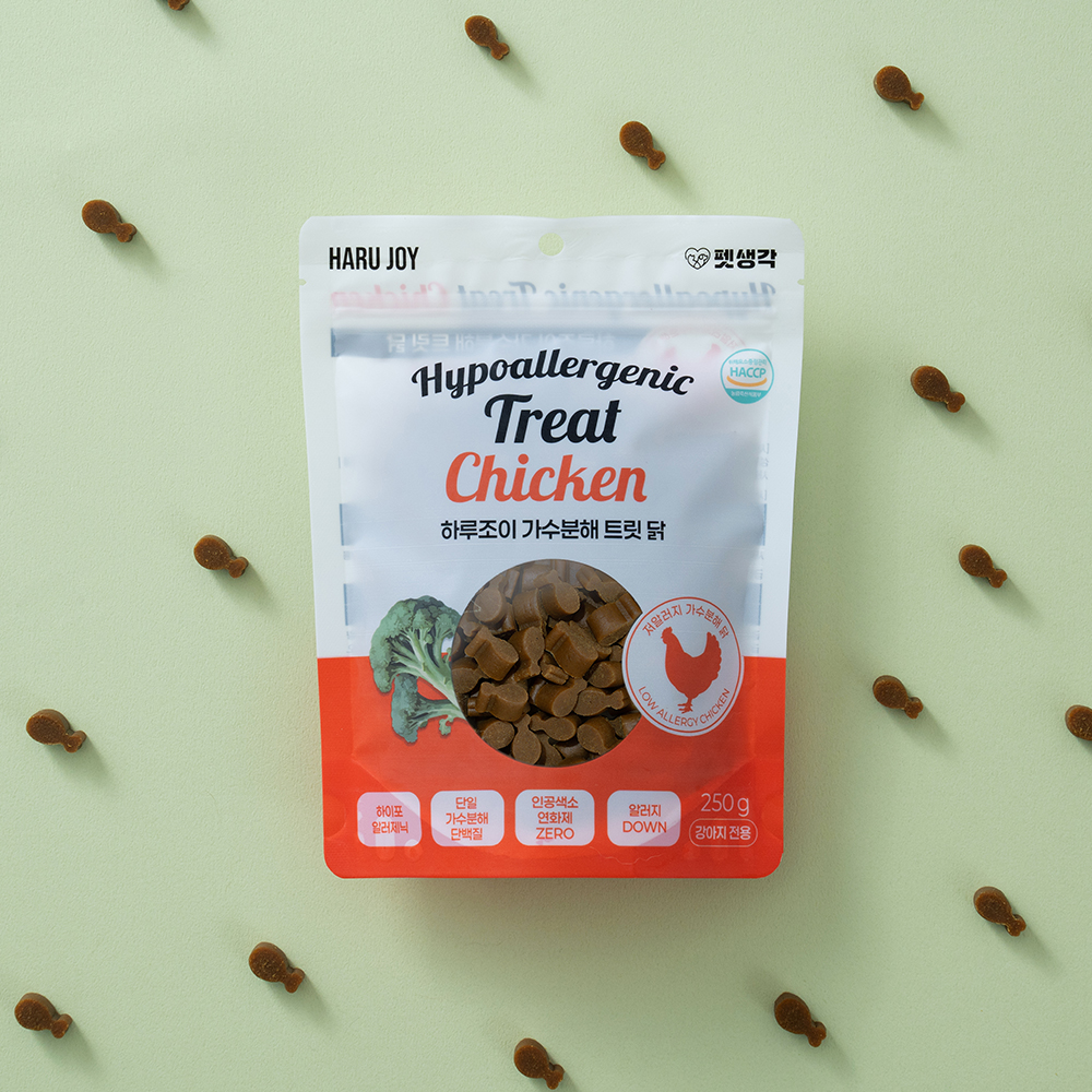 펫생각 닭 가수분해 강아지 간식 미니트릿 저알러지 노즈워크 다이어트 훈련 250g, 1개
