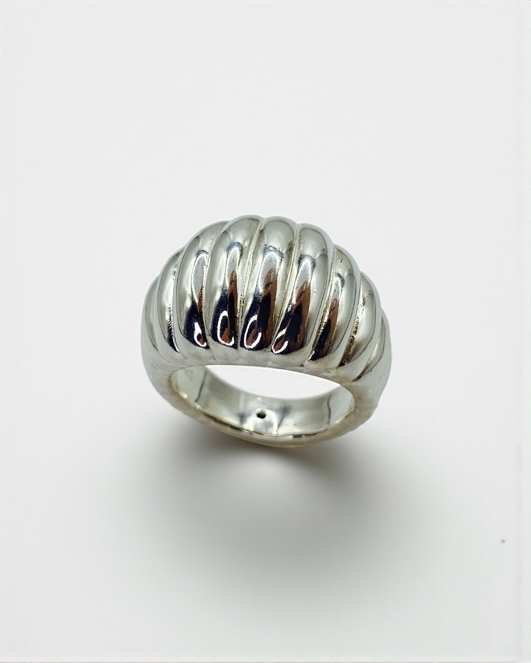 [Baguette Texture Bold Ring] 바게트 텍스쳐 볼드링 S925 데시레아 - 상세 이미지 4