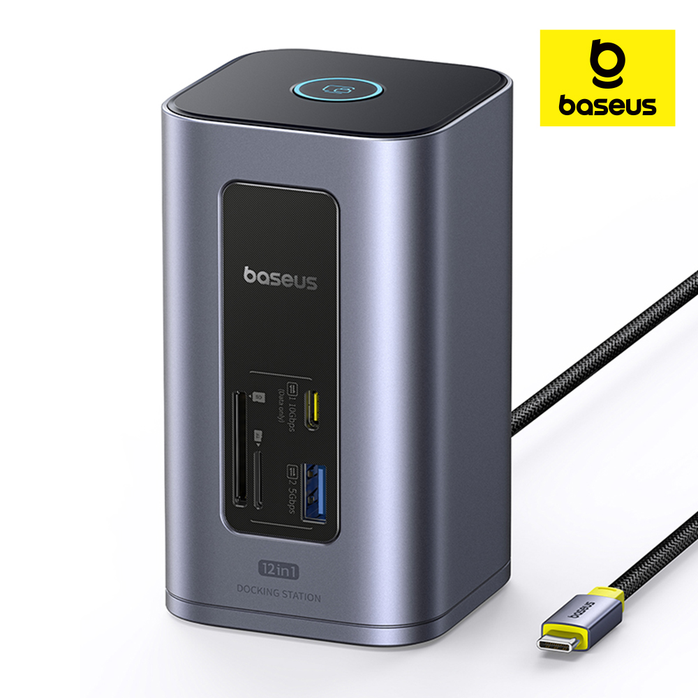 베이스어스 도킹스테이션 USB 허브 노트북 멀티 포트 C타입 12포트 스페이스메이트 노모스