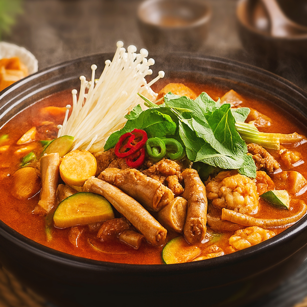 고기소녀 얼큰 소곱창전골