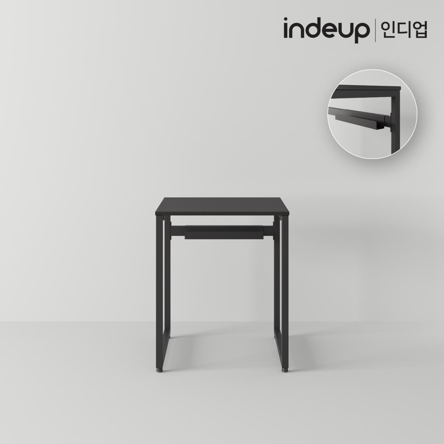인디업 600 컴퓨터책상 1인용 학생 원룸 소형 노트북 철제 공부책상