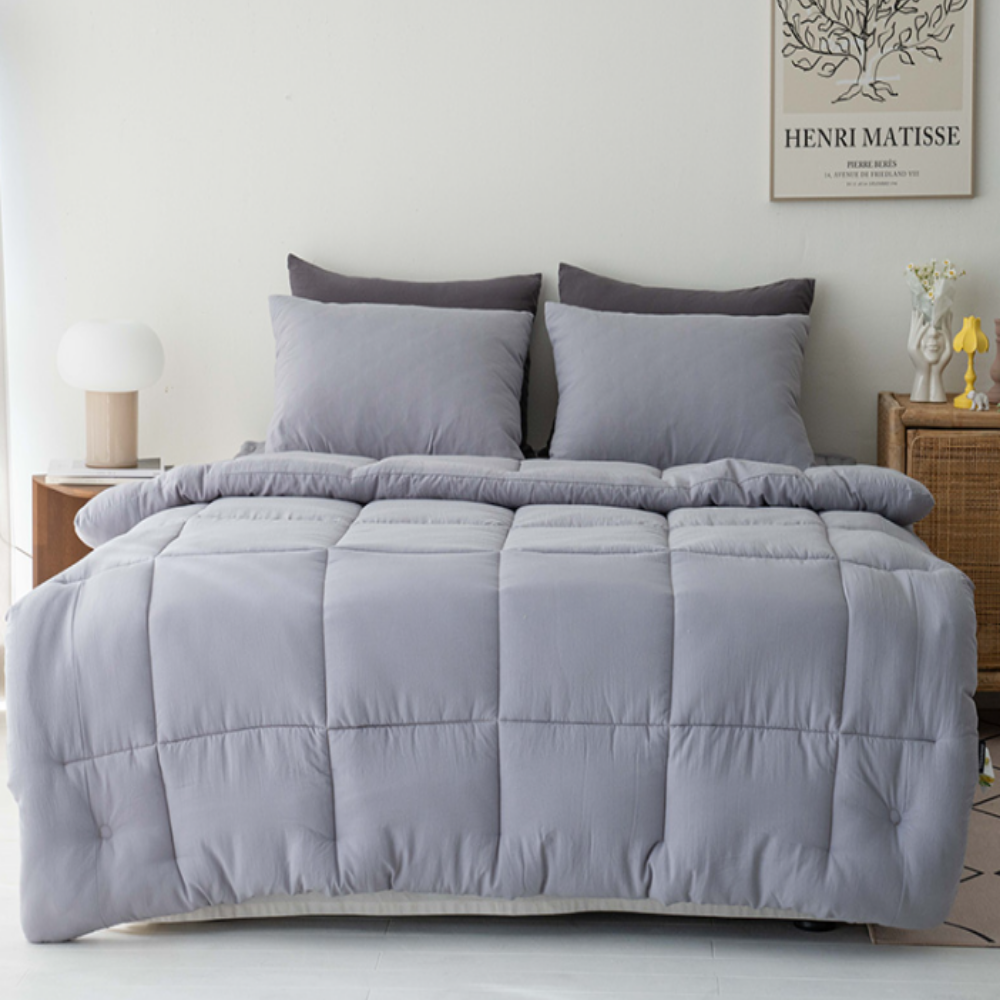 두꺼운 알러지케어 먼지없는 워싱 따뜻한 사계절 가을 겨울 차렵 이불 SS