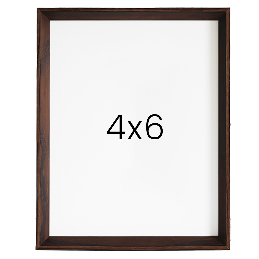 5mm트윈 나무액자 사진액자 웨딩 포토테이블 인화 탁상 소형 4x6 101x152mm, 버닝 - 메인 이미지