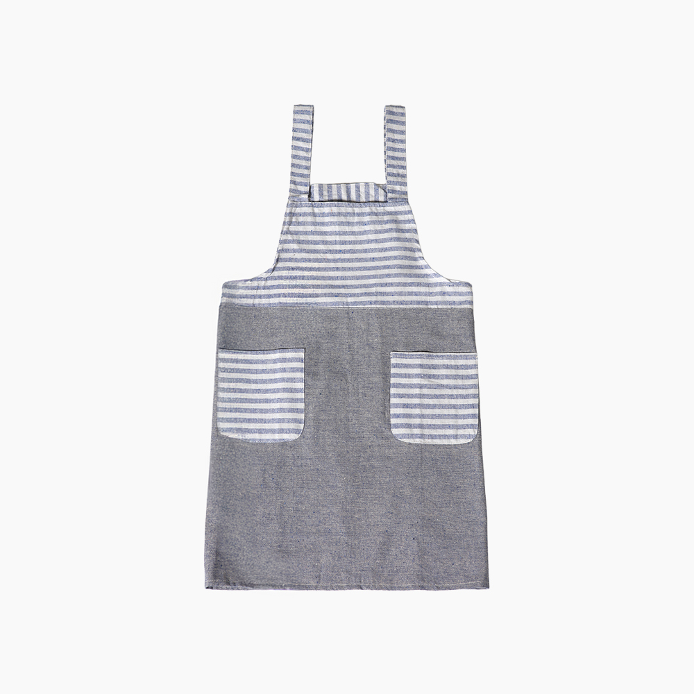 TUPO 앞치마 스트라이프포켓 블루 1681.5121, 롱
