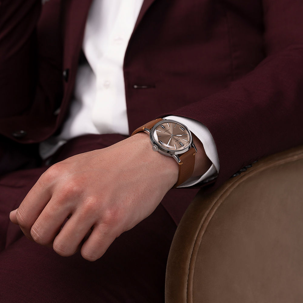 타이맥스 멀린 오토매틱 브라운 레더스트랩 남성시계 40mm TW2W59300 - 상세 이미지 3
