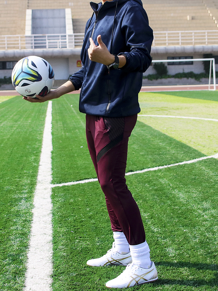 남자 축구 풋살 바지 츄리닝바지 드로스트링 팬츠 방수 레깅스핏 체육관 스포츠바지 로열블루 S - 상세 이미지 5