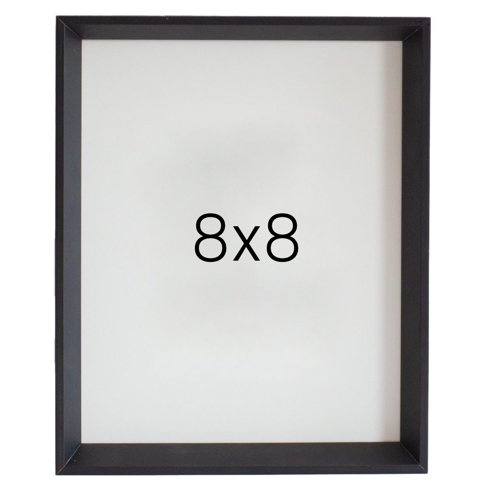 5mm트윈 나무액자 사진액자 웨딩 포토테이블 인화 탁상 소형 8x8 203x203mm, 블랙 - 메인 이미지