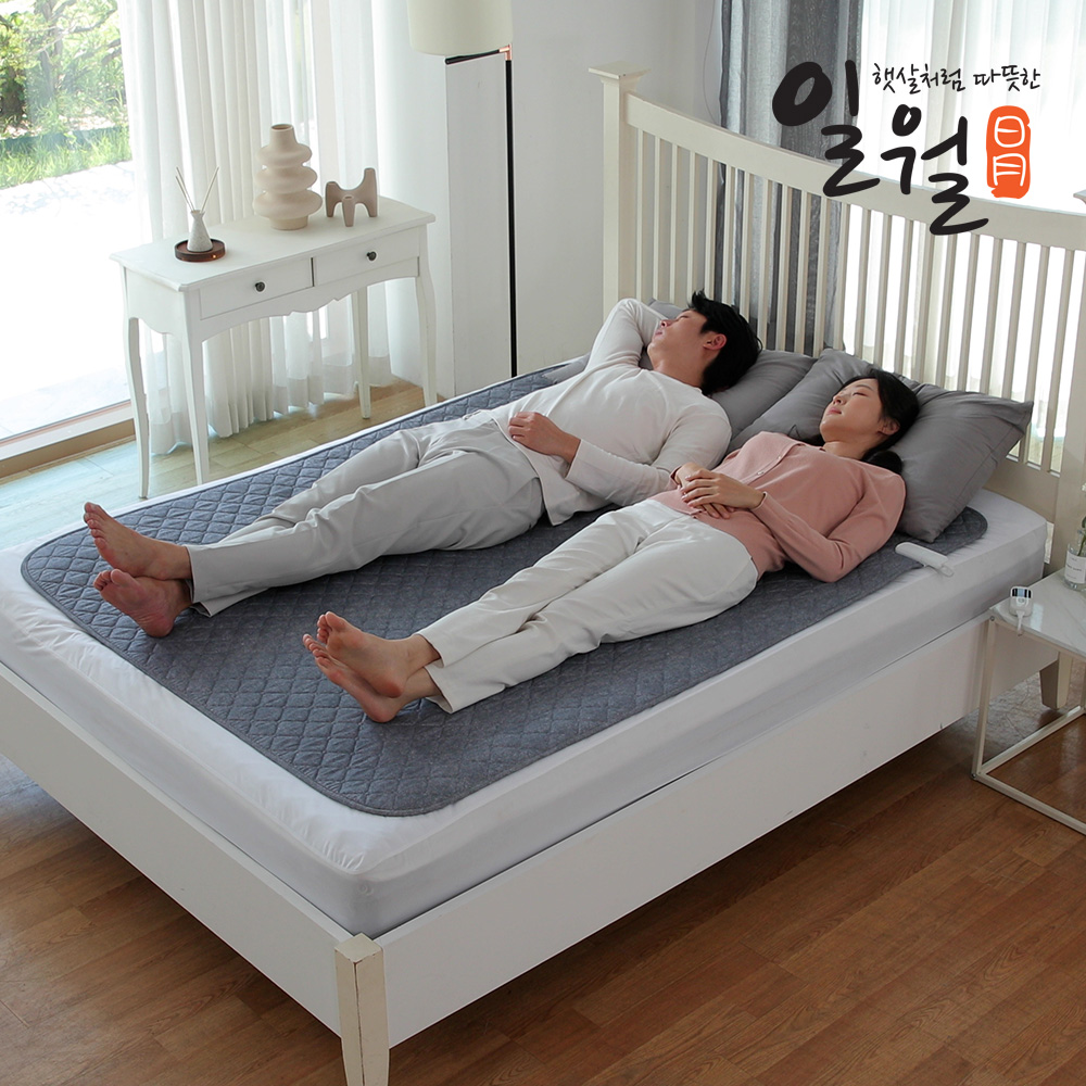 일월 전기매트 블랙오닉스 초절전형 워셔블 탄소 카본매트 전기장판 싱글