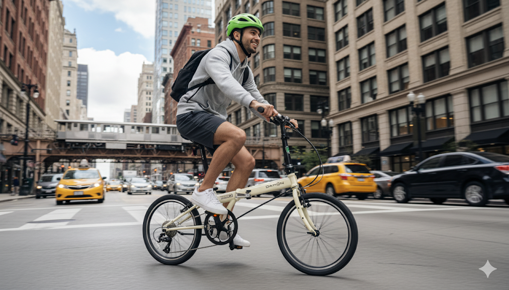 다혼 스피드 P8 Plus - 크로몰리 8단,실드베어링,9-10단 지원 접이식 미니벨로,P8 메탈그레이 도로용타이어