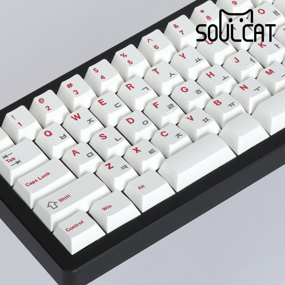 Soulcat PBT 한글 키캡 기계식키보드 체리 염료승화 ROW - 상품 이미지