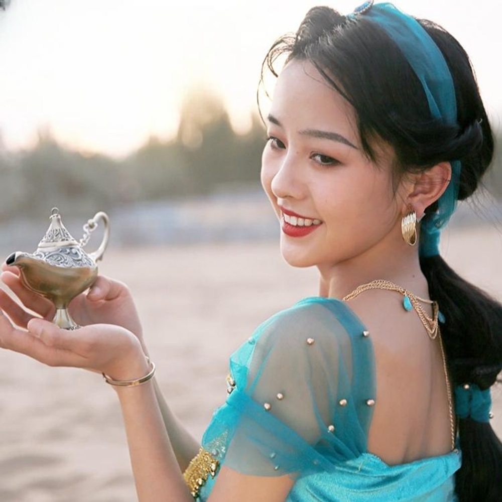알라딘 자스민 공주 옷 할로윈 졸업사진 코스튬 성인 의상 코스프레 - 상세 이미지 2