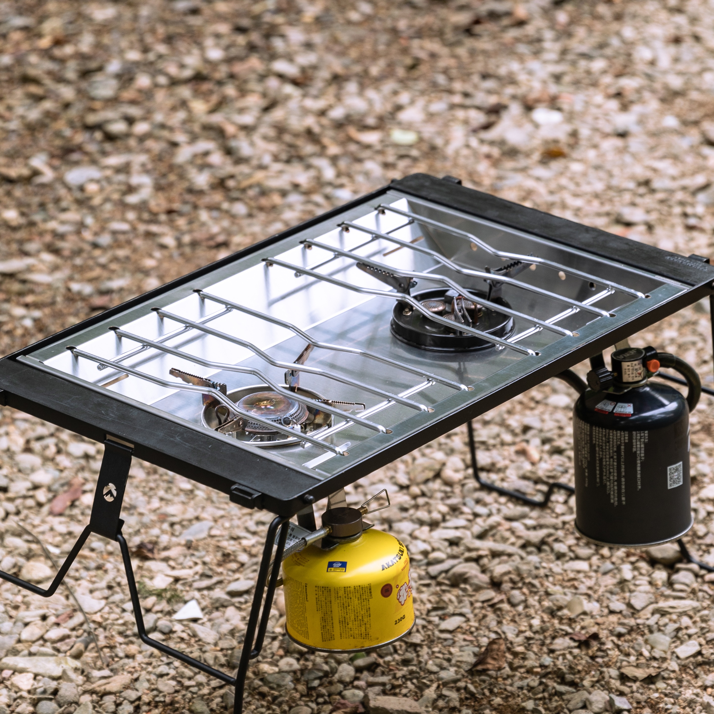 캠핑문 IGT 투버너 듀얼 플랫버너 플레이트 캠프원 제라 스토브 유닛 디럭스 CK-50PG