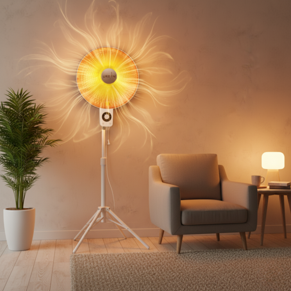 선풍기형 히터 벽걸이형 전기난로 가정용 사무실 온열기 전열기구 난방기 - 상세 이미지 5