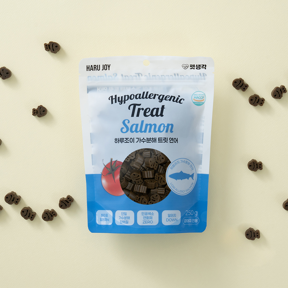 펫생각 연어 가수분해 강아지 간식 미니트릿 알러지 노즈워크 다이어트 훈련 250g, 1개