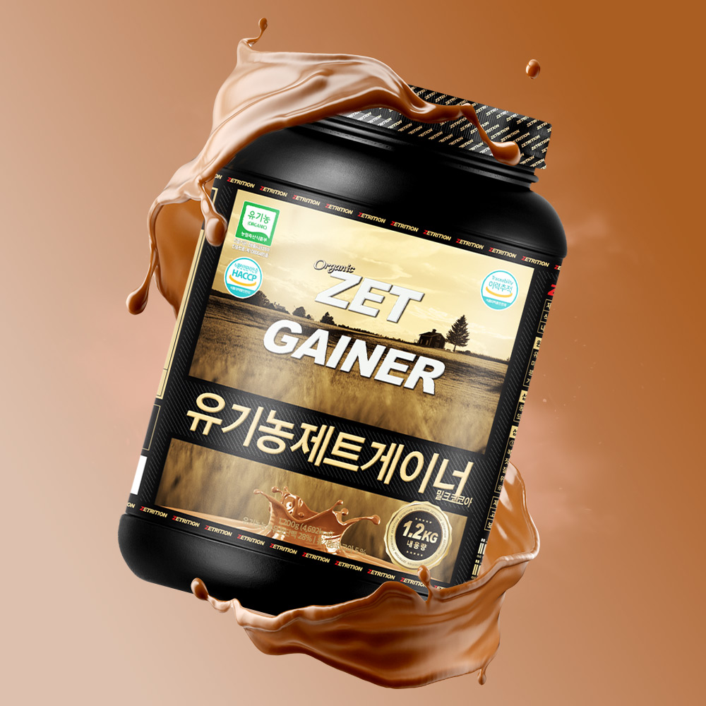 제트리션 유기농 제트게이너 1.2kg 오가닉 탄수화물 단백질 게이너 - 상세 이미지 4