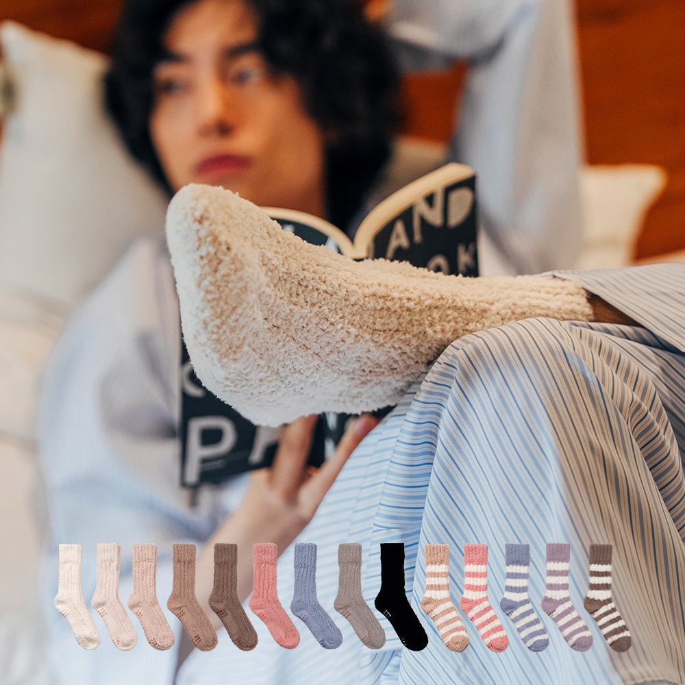 4켤레 남자 털빠짐 없는 논슬립 무압박 수면양말 세트 긴 장목 양털 롱 수족냉증 방한양말 N배송 제품 이미지