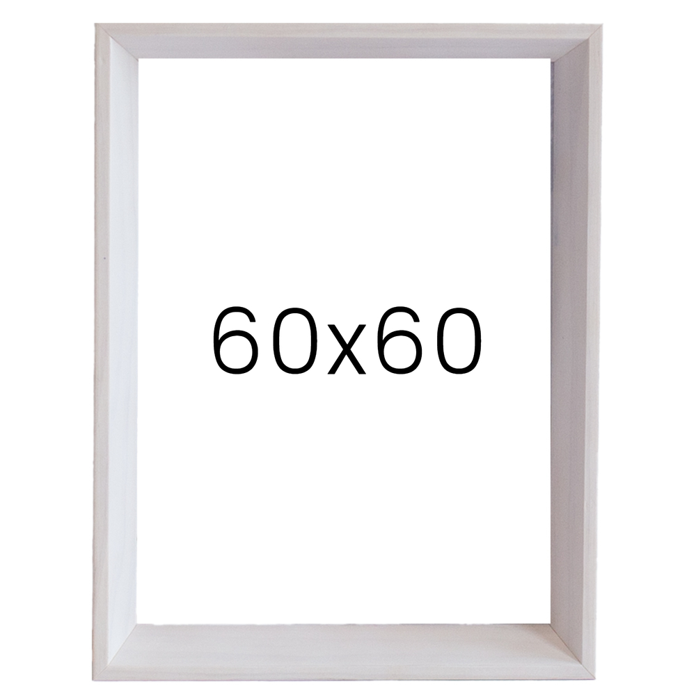 5mm트윈 원목액자 웨딩액자 그림 포스터 프레임 인테리어 60x60 600x600mm, 화이트 - 메인 이미지