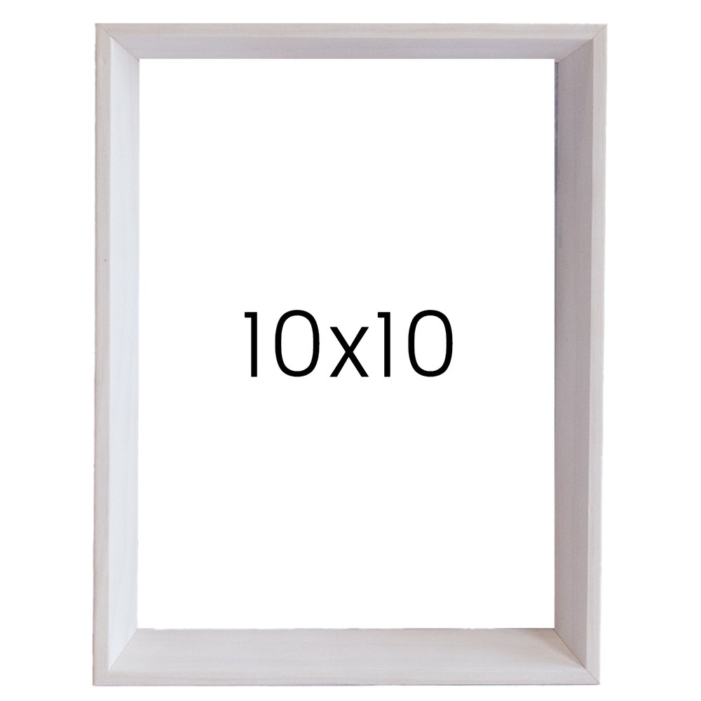 5mm트윈 원목액자 웨딩액자 그림 포스터 프레임 인테리어 10x10 254x254mm, 화이트 - 메인 이미지