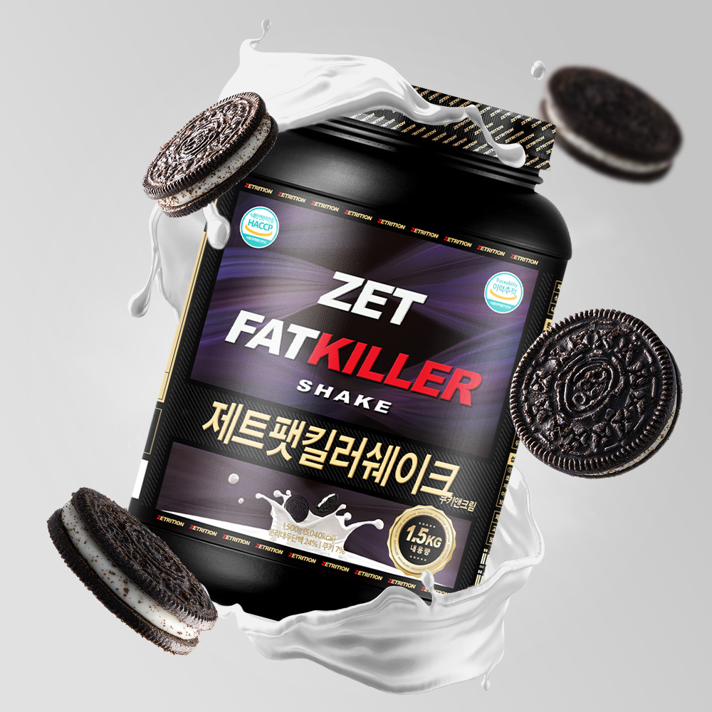 제트리션 제트팻킬러쉐이크 1500g 초코 식사대용 단백질 다이어트 프로틴 - 상세 이미지 4
