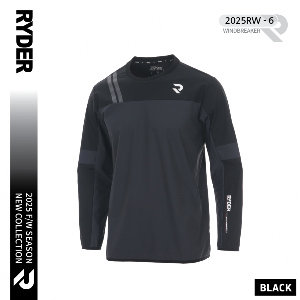 라이더 RYDER 2025RW-6 바람막이 남여공용 배드민턴 탁구 스쿼시 스포츠의류 - 상품 이미지