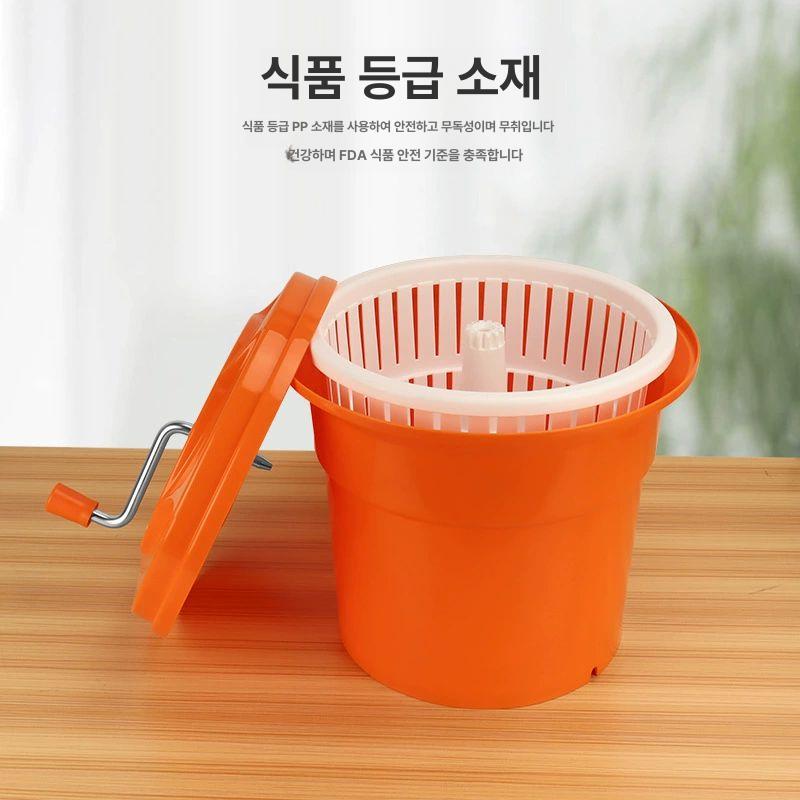 업소용 야채 탈수기 25L 대용량 샐러드 믹싱볼 물기 소형 약 12L - 상세 이미지 4