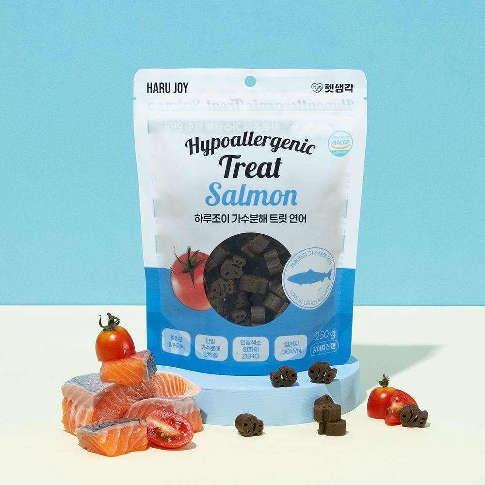 펫생각 연어 가수분해 강아지 간식 미니트릿 알러지 노즈워크 다이어트 훈련 250g, 1개