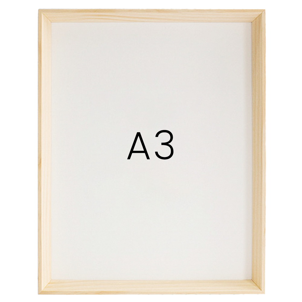 5mm트윈 원목액자 웨딩액자 그림 포스터 프레임 인테리어 A3 297x420mm, 내츄럴 - 메인 이미지