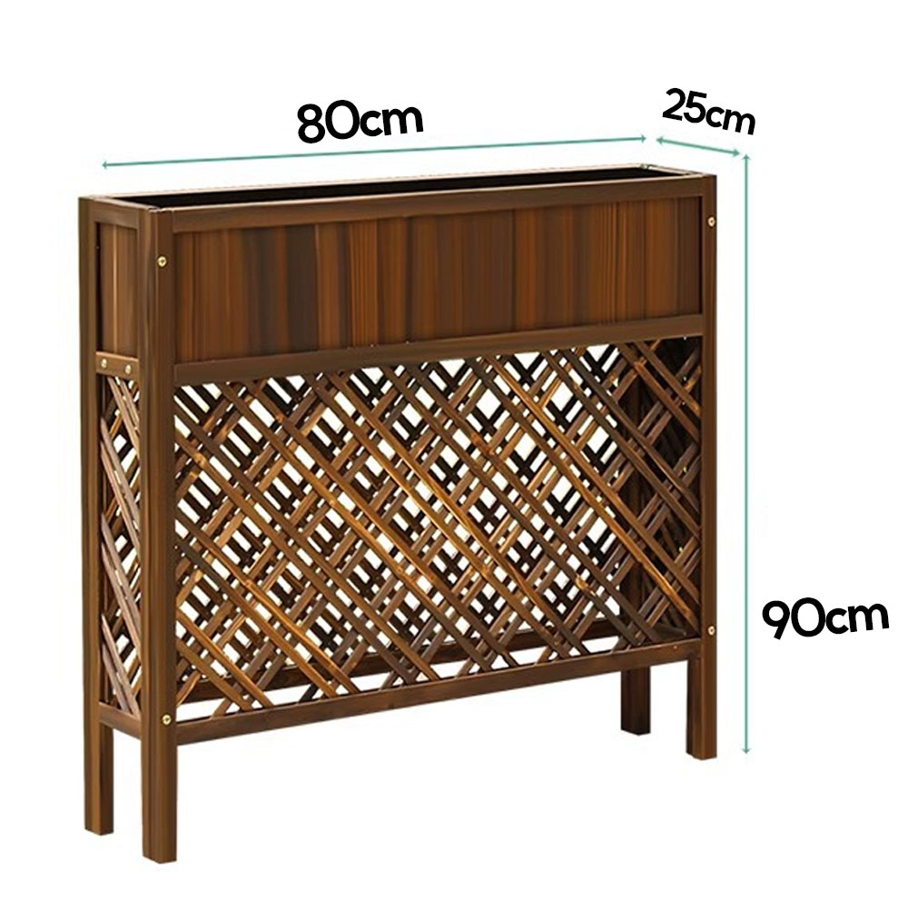 파티션 화분 대형 방부목 플랜트 박스 야외 사각 울타리