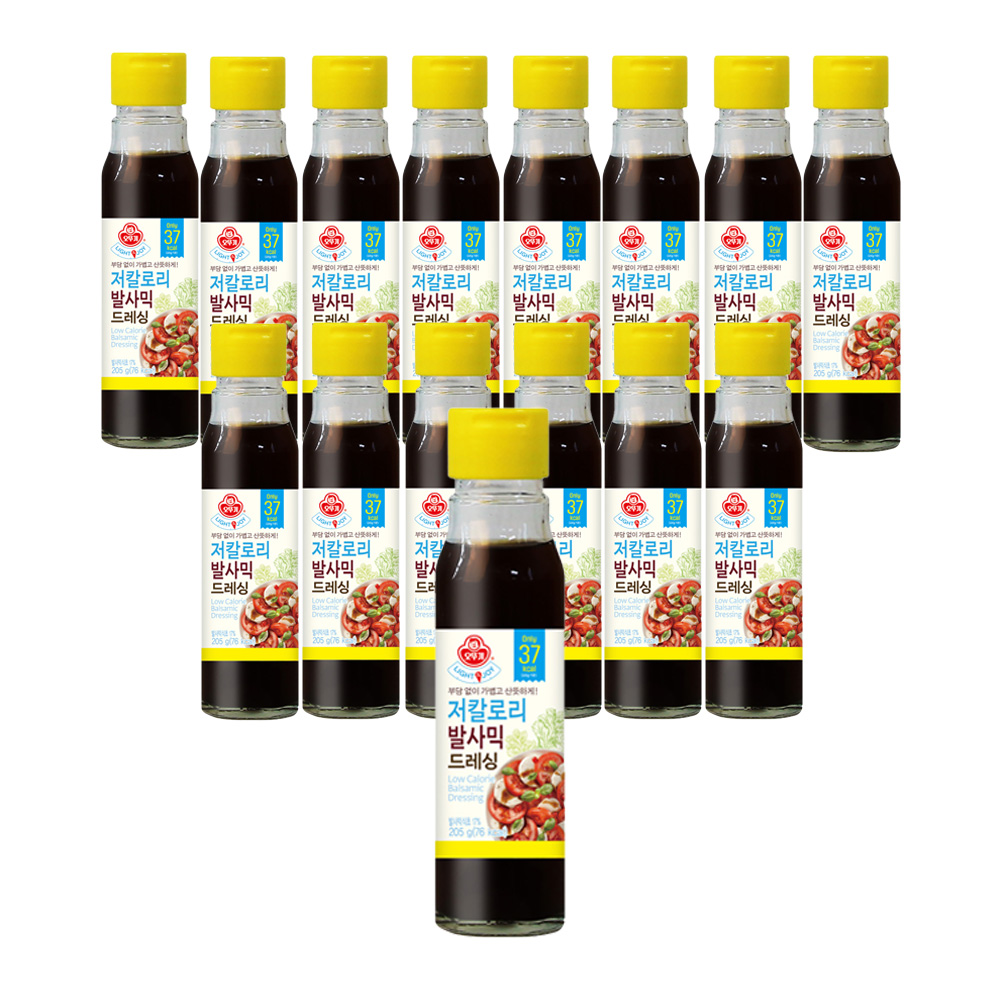 오뚜기 Light&Joy 발사믹 저칼로리드레싱 205ml, 15개 - 메인 이미지