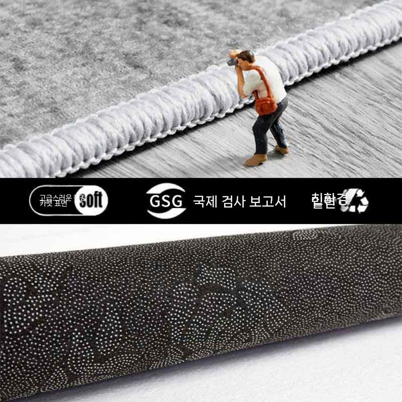 거실러그 고급 럭셔리 모던 침실 집들이 거실카페트 러그 그레이 맞춤형 사이즈 - 상세 이미지 4