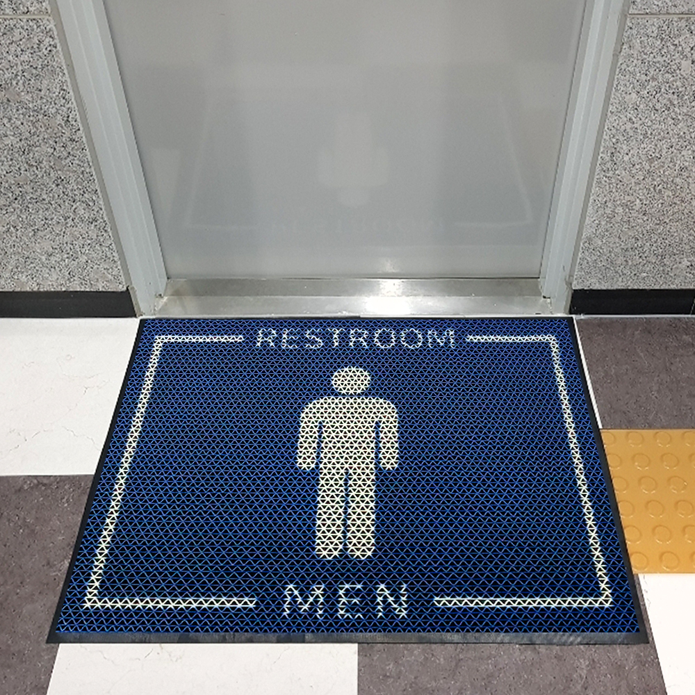 앤트랩 로고매트 90X65cm A타입 (업소용 현관 출입구 로고 주문제작 발 매트)