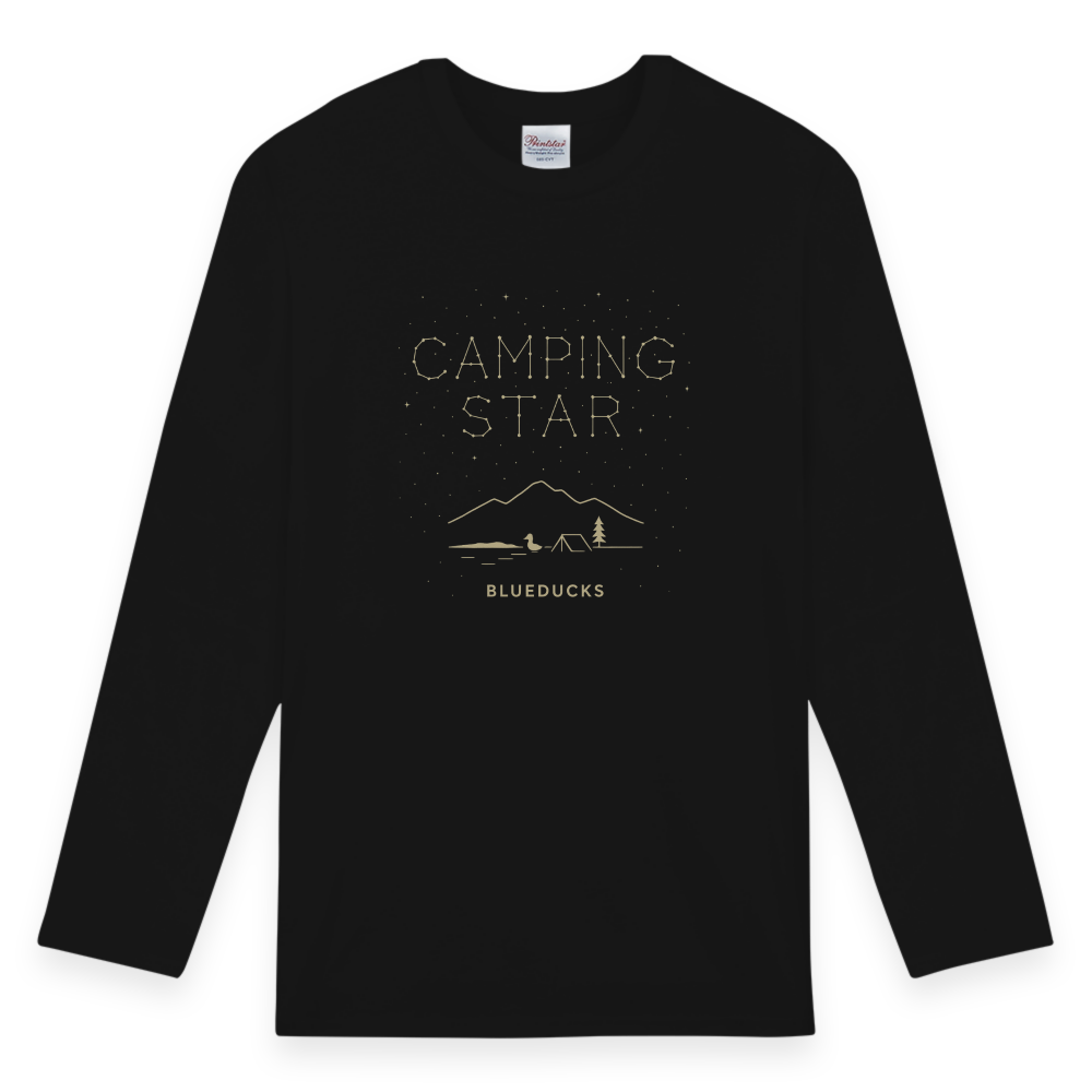 BLUEDUCKS _ 베이직 라운드 긴팔 티셔츠_Camping Star - 상품 이미지