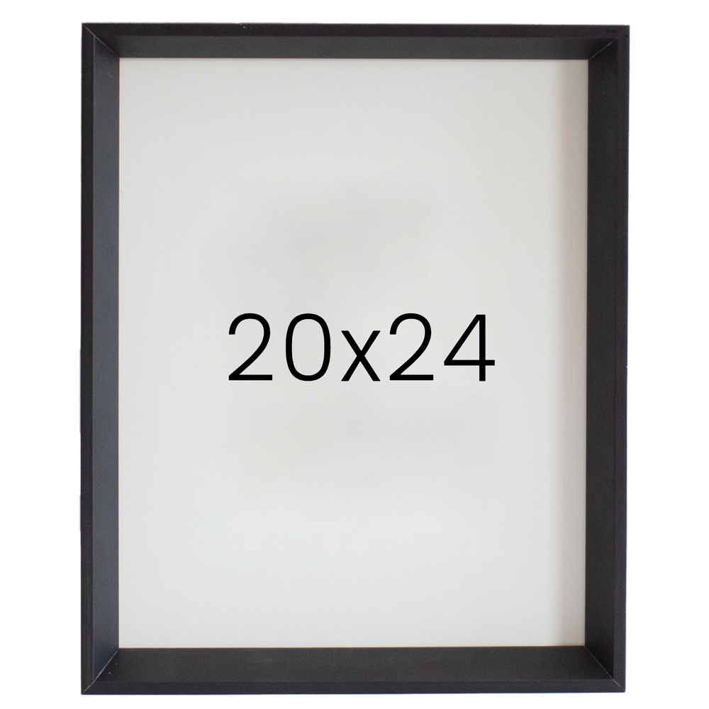 5mm트윈 원목액자 웨딩액자 그림 포스터 프레임 인테리어 20x24 508x609mm, 블랙 - 메인 이미지