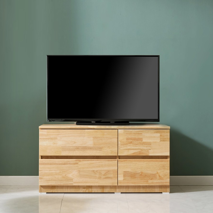 2단 원목 거실장 서랍 러버 1000 (원색) 팀버스리빙