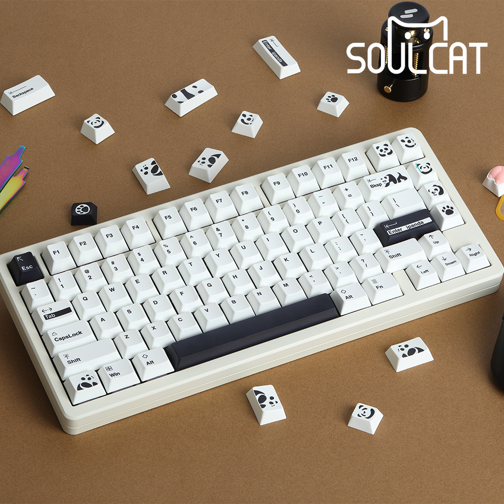 Soulcat PBT 기계식키보드 체리 키캡 염료승화 판다 - 메인 이미지