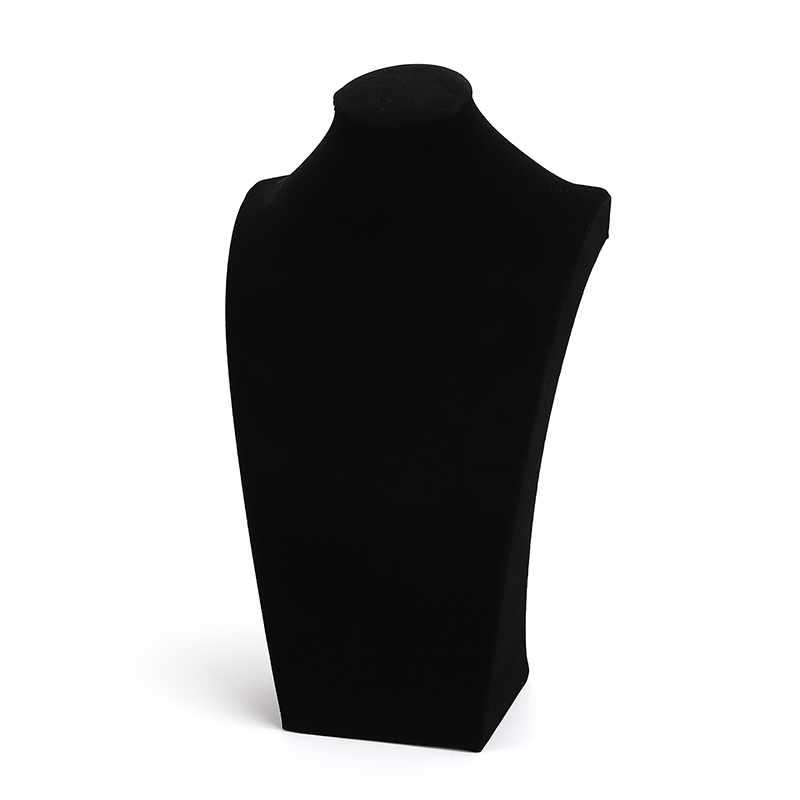 주얼리마네킹 귀금속 매장용 목걸이 진열 모델 마네킹 H자형 블랙벨벳 20cm - 상품 이미지