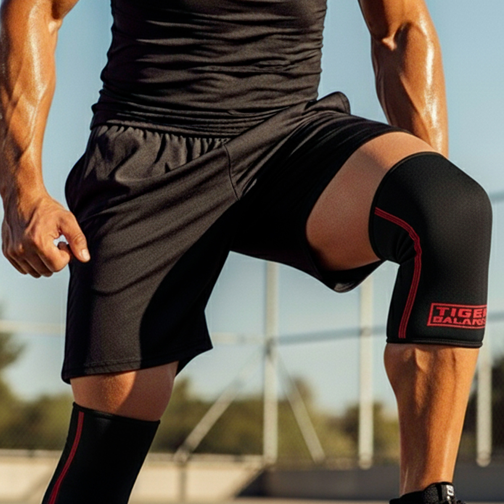 타이거밸런스 니슬리브 아대 스쿼트 크로스핏 니랩 역도 헬스 무릎보호대 이미지 2