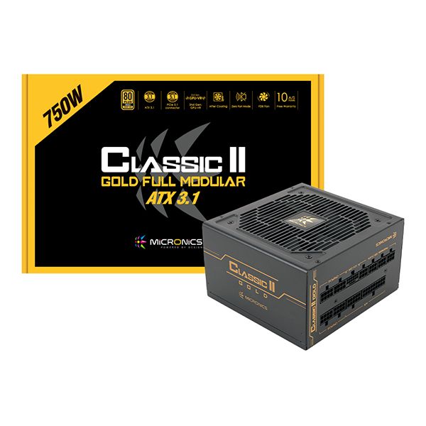 마이크로닉스 Classic II 750W 골드 풀모듈러 ATX3.1 - 메인 이미지
