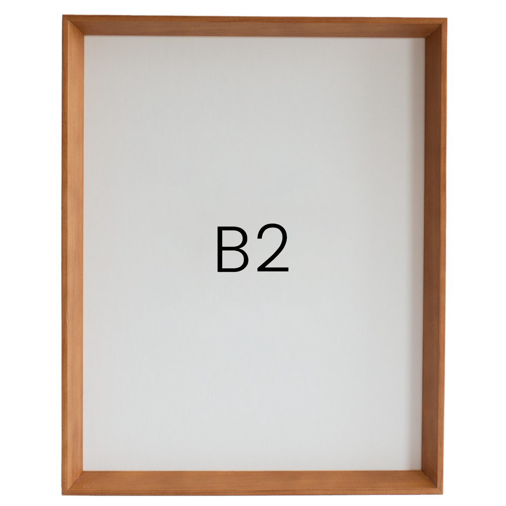 5mm트윈 원목액자 웨딩액자 그림 포스터 프레임 인테리어 B2 515x728mm, 연밤 - 메인 이미지
