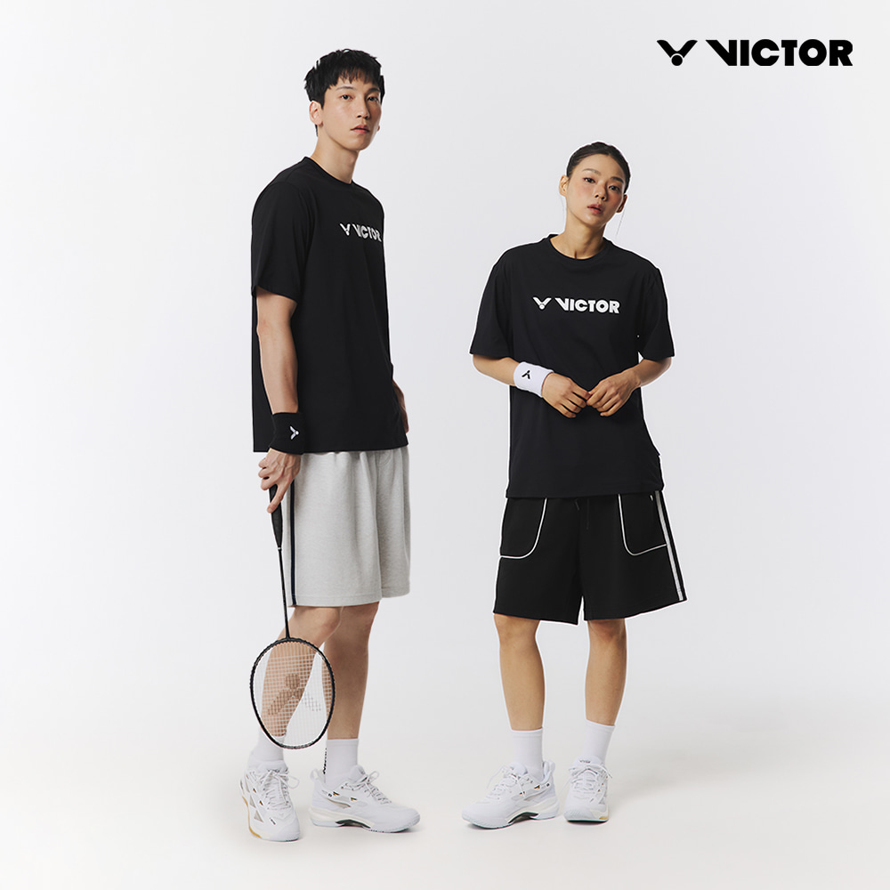 빅터 아울렛 오버핏 반팔 티셔츠 VT25CTO200U 배드민턴 탁구 스쿼시 스포츠웨어 - 상세 이미지 3
