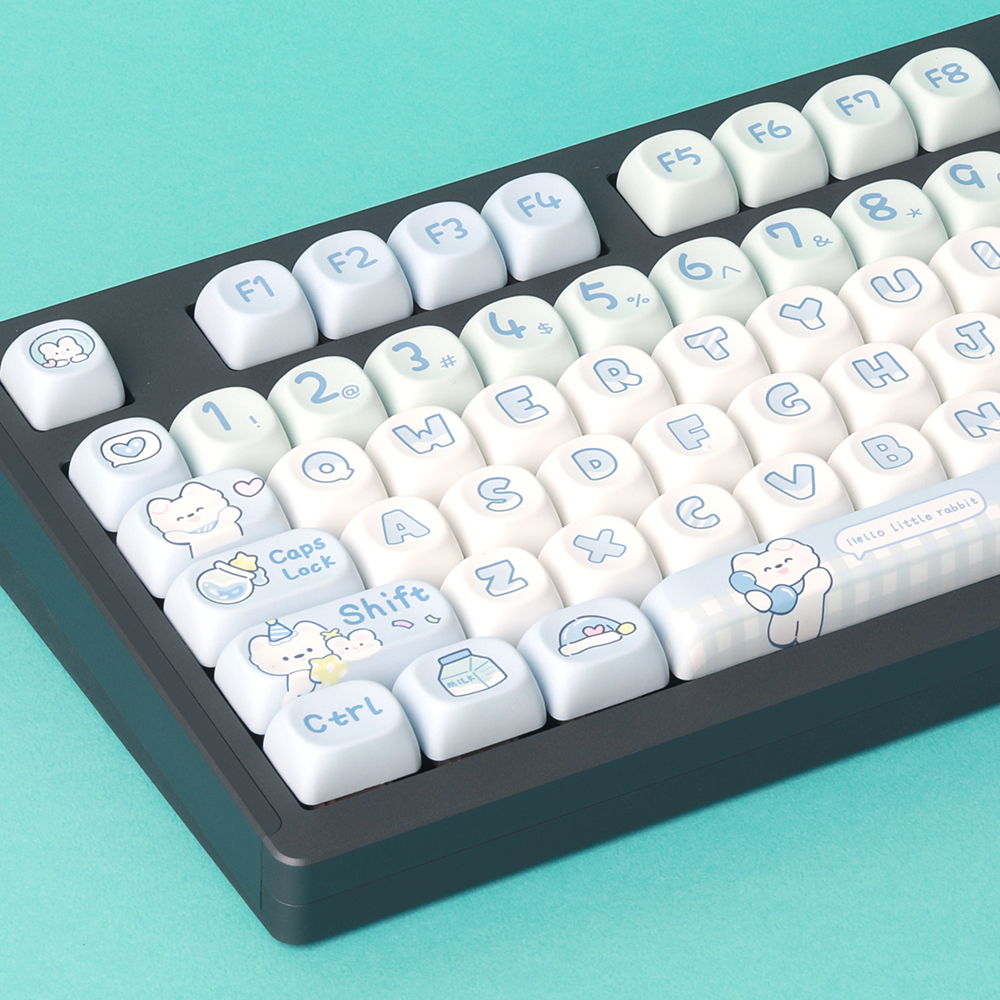 Soulcat PBT 기계식키보드 MOA 조약돌 예쁜 귀여운 염료승화 구름강아지 - 상세 이미지 2