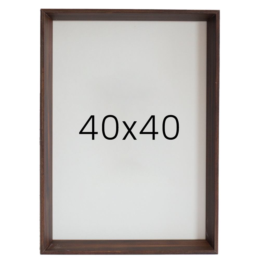 5mm트윈 원목액자 웨딩액자 그림 포스터 프레임 인테리어 40x40 400x400mm, 진밤 - 메인 이미지