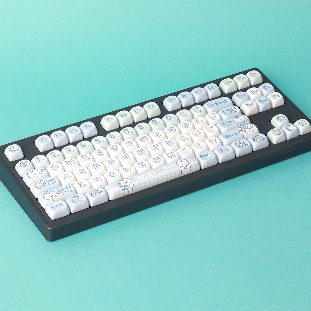Soulcat PBT 기계식키보드 MOA 조약돌 예쁜 귀여운 염료승화 구름강아지 - 상세 이미지 5