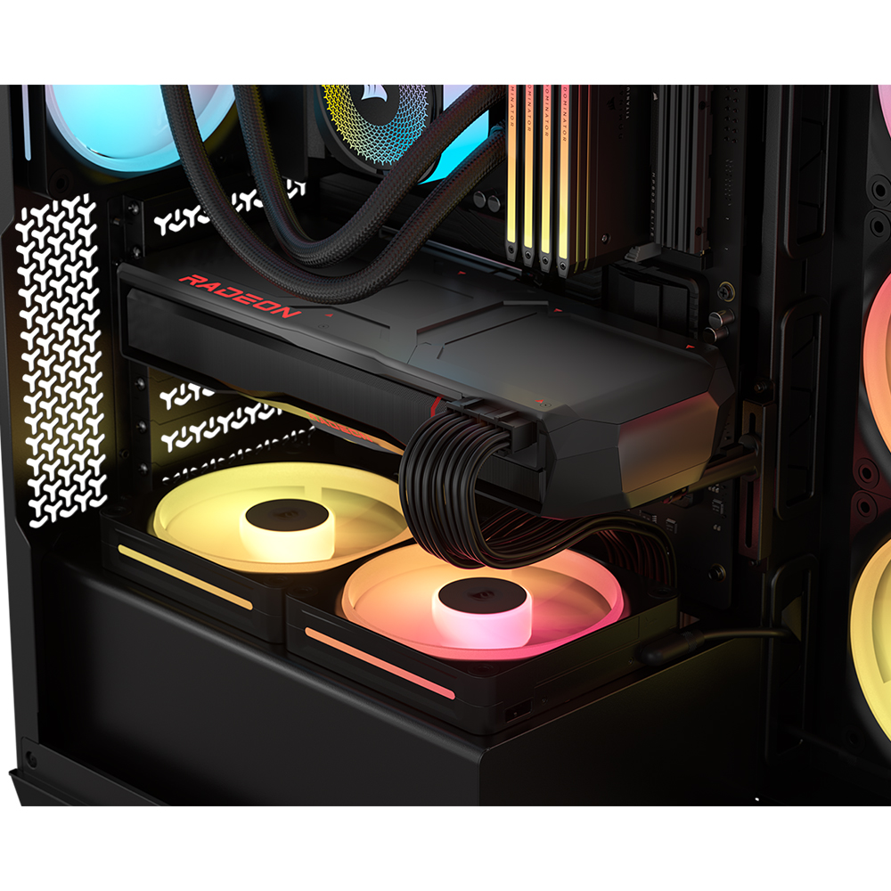 커세어 3500X LX-R RGB iCUE LINK 강화유리 (블랙) - 상세 이미지 5