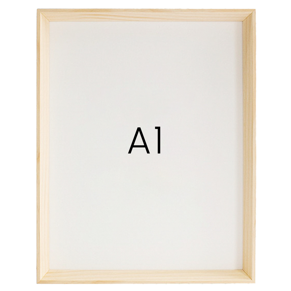 5mm트윈 원목액자 웨딩액자 그림 포스터 프레임 인테리어 A1 594x841mm, 내츄럴 - 메인 이미지