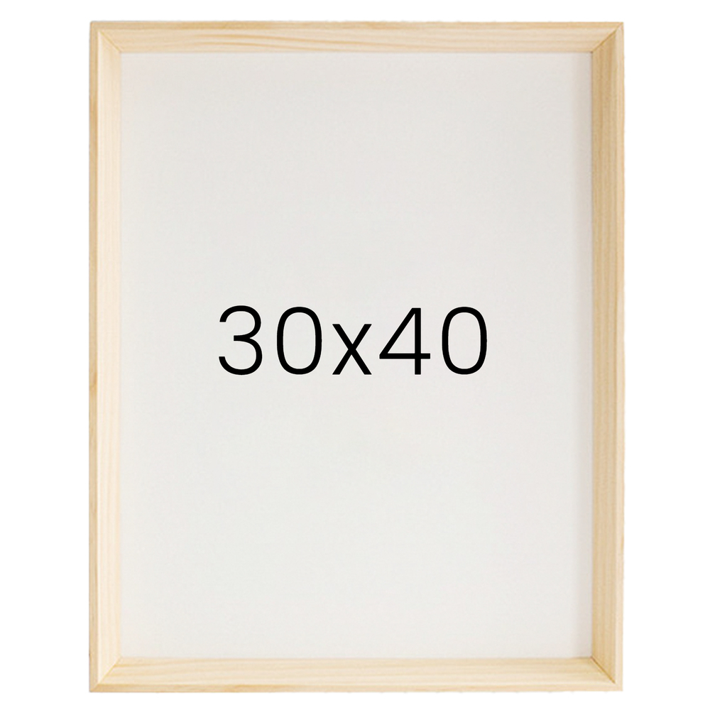 5mm트윈 원목액자 웨딩액자 그림 포스터 프레임 인테리어 30x40 300x400mm, 내츄럴 - 메인 이미지