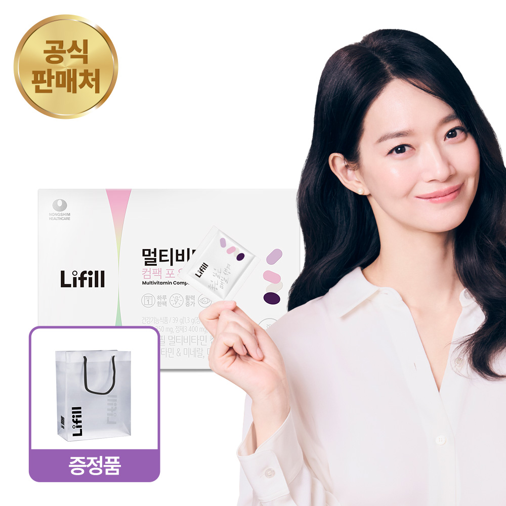 라이필 멀티비타민 컴팩 포 우먼 종합비타민 올인원 초소형 영양제 30포, 1개