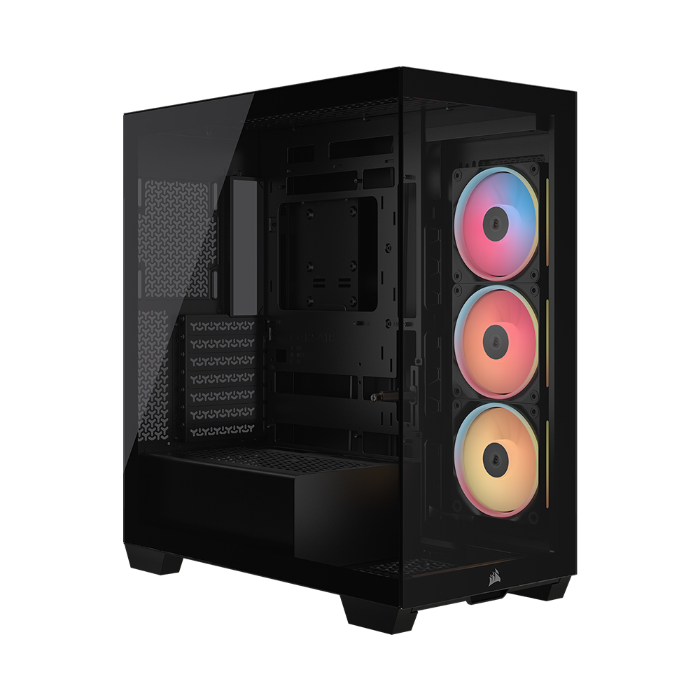 커세어 3500X LX-R RGB iCUE LINK 강화유리 (블랙) - 메인 이미지